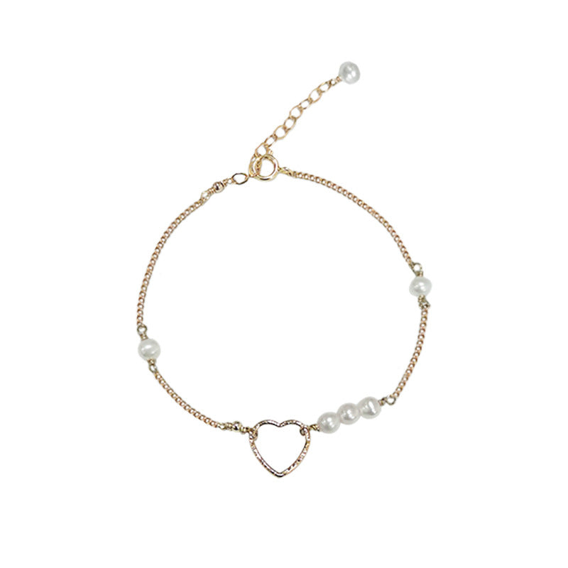 14K Gold Natural Pearl Bracelet