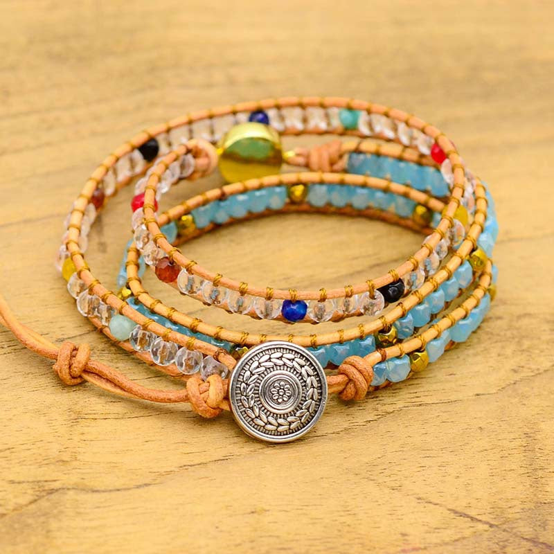 Natural Stones Healing Opal Bracelet for Women Charms Gifts for Mom