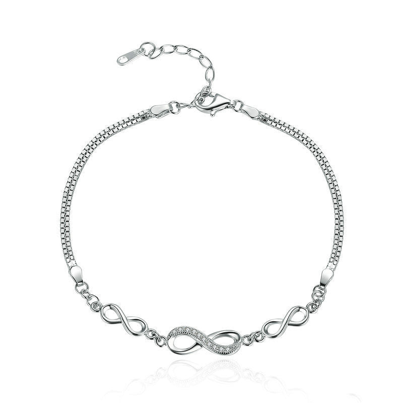 Infinity Sterling Silver Bracelet