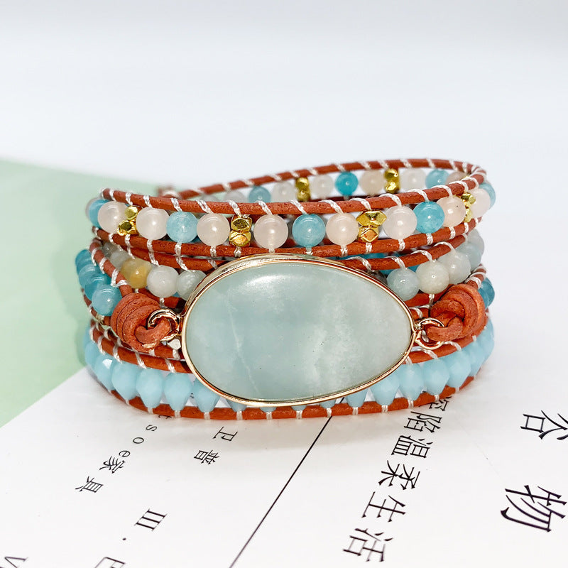 Natural Tianhe Stone Charm Bracelet