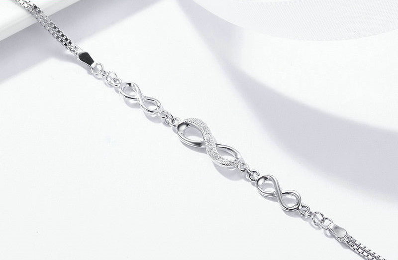 Infinity Sterling Silver Bracelet