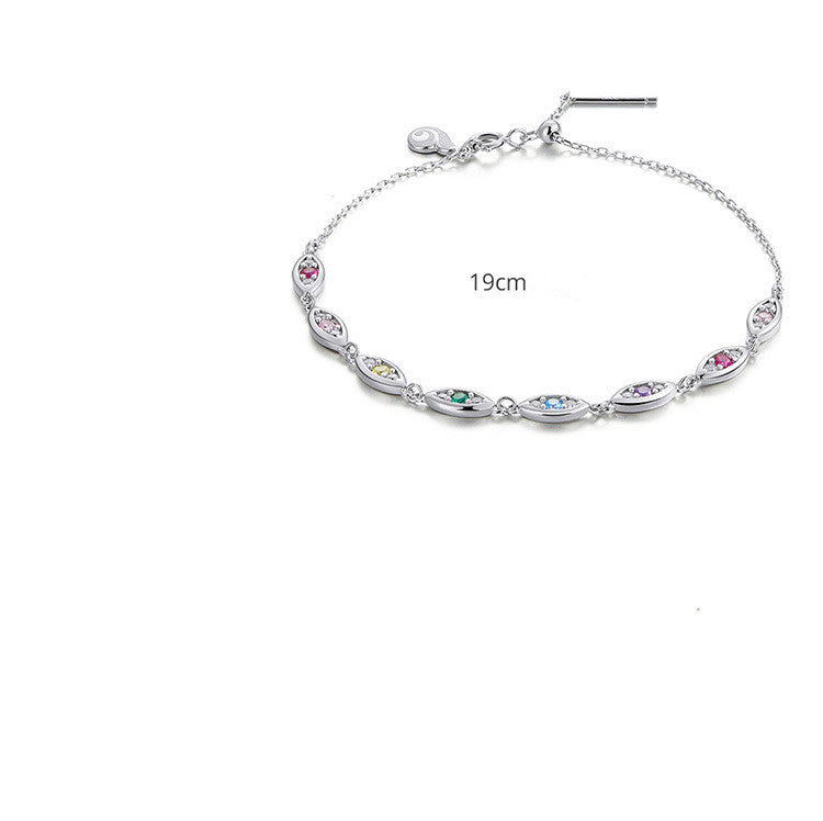 Plating Color Zircon Stones Crystal Bracelet