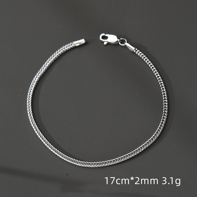 Men's S925 Silver Cool and Versatile Bracelet