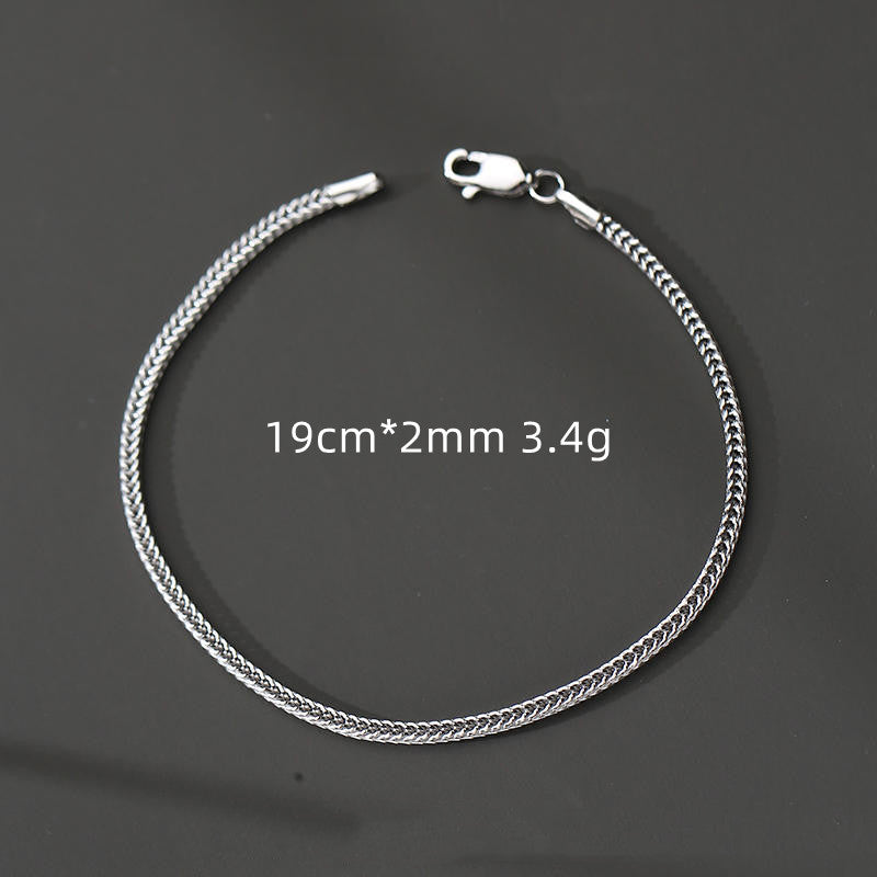 Men's S925 Silver Cool and Versatile Bracelet